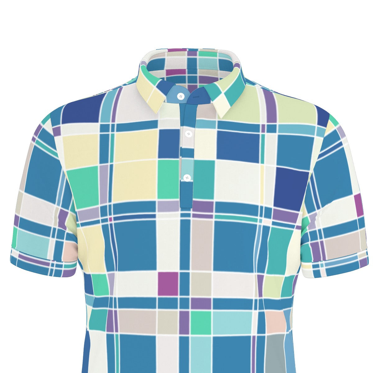 Checkered Delight Stretch Polo Shirt