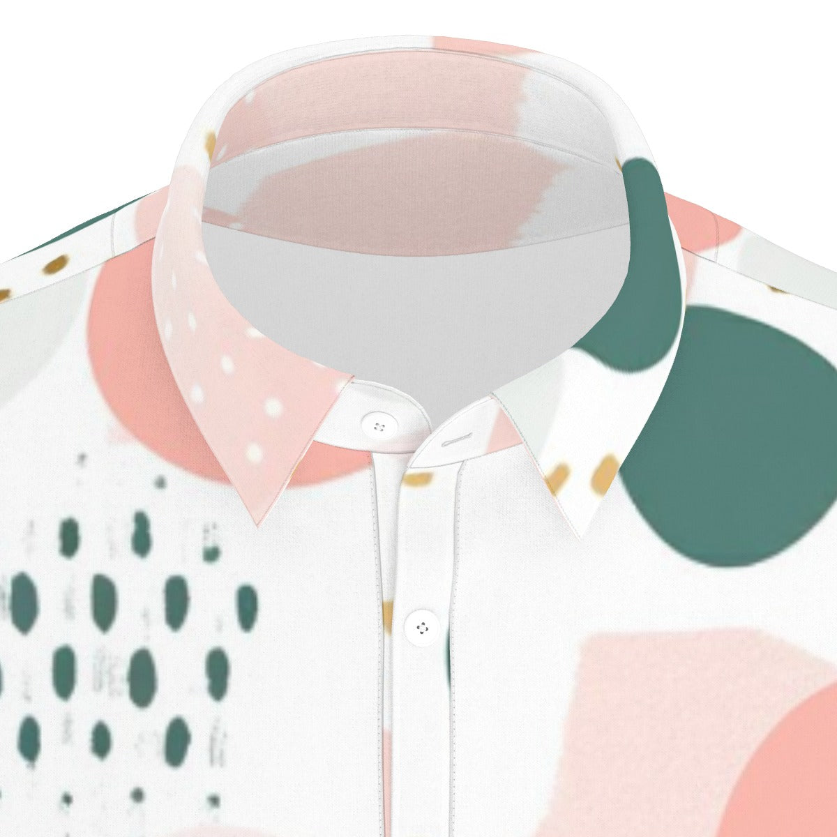 Artistic Dots Stretch Polo Shirt