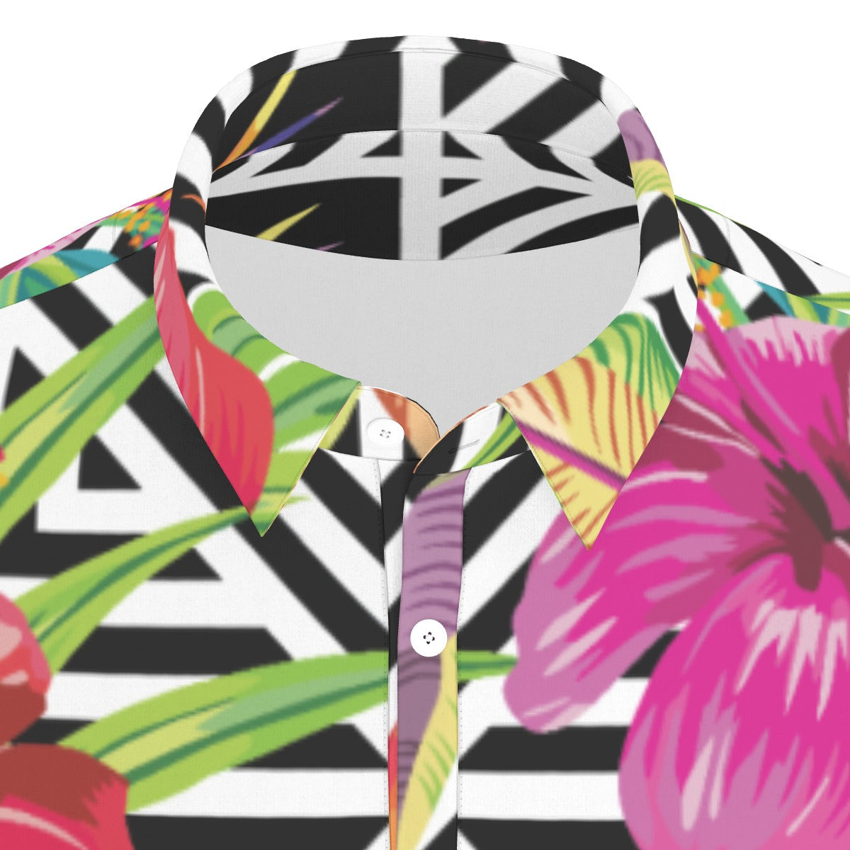 Tropical Geometry Stretch Polo Shirt
