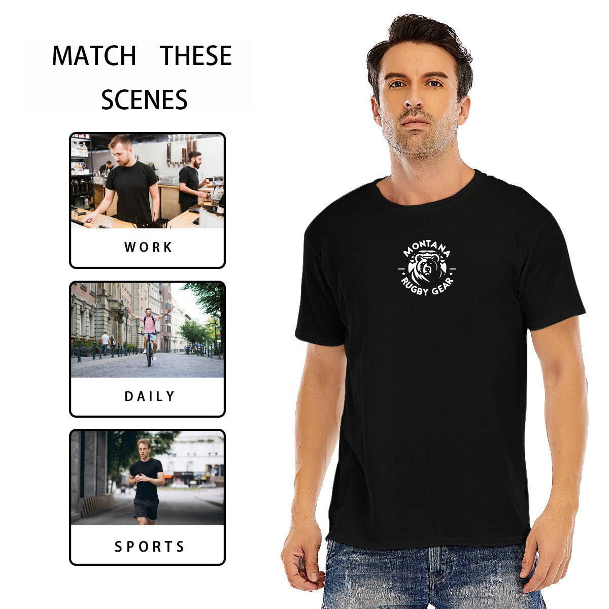 Unisex O-neck Short Sleeve T-shirt | 180GSM Cotton (DTF)