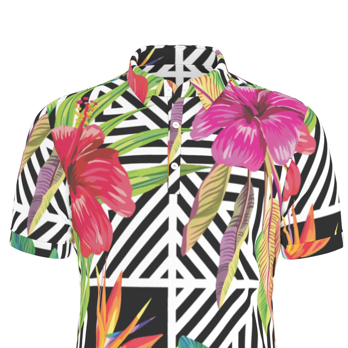 Tropical Geometry Stretch Polo Shirt