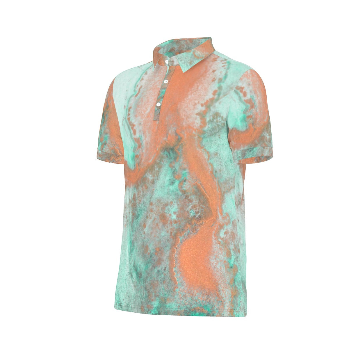 Oceanic Blaze Stretch Polo Shirt