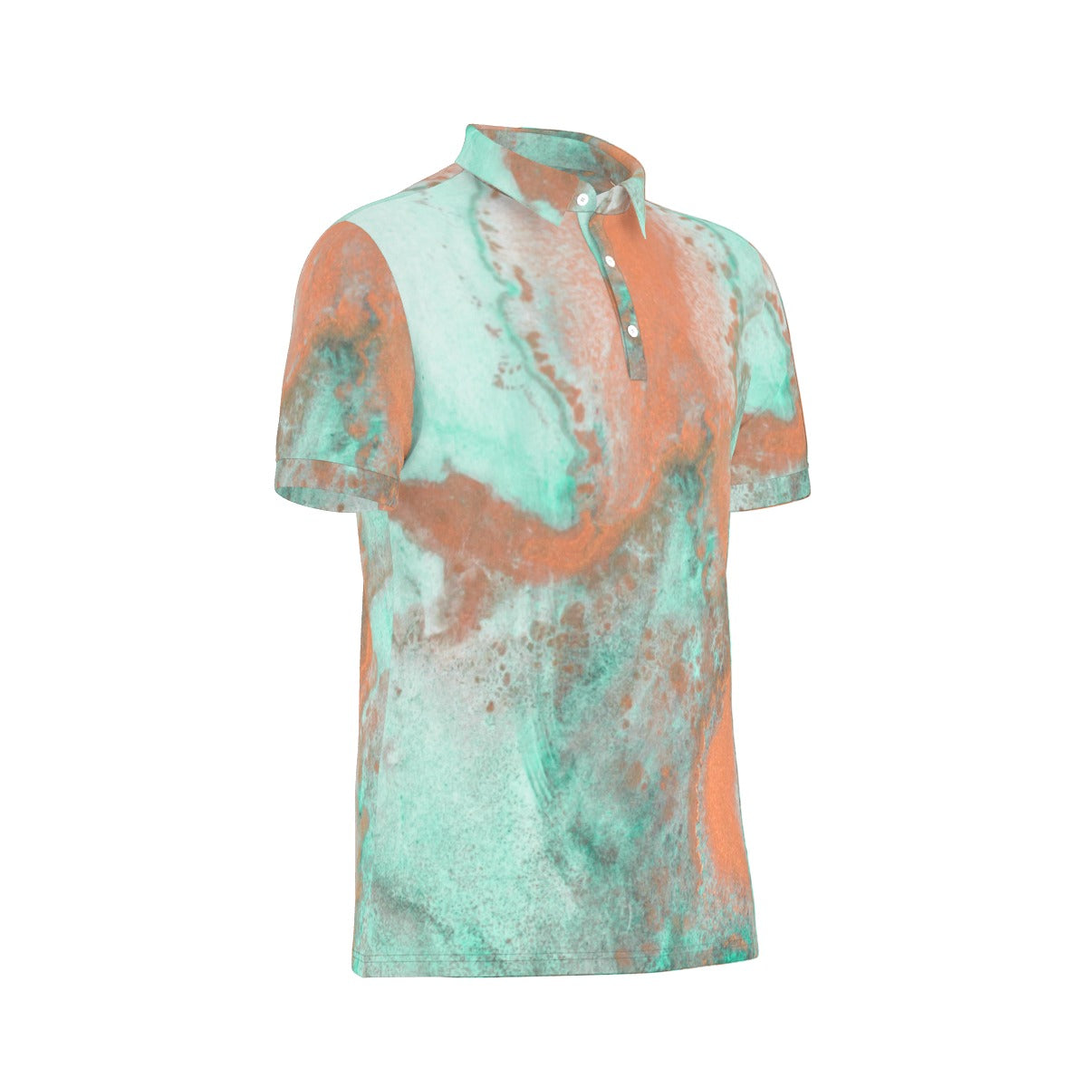 Oceanic Blaze Stretch Polo Shirt
