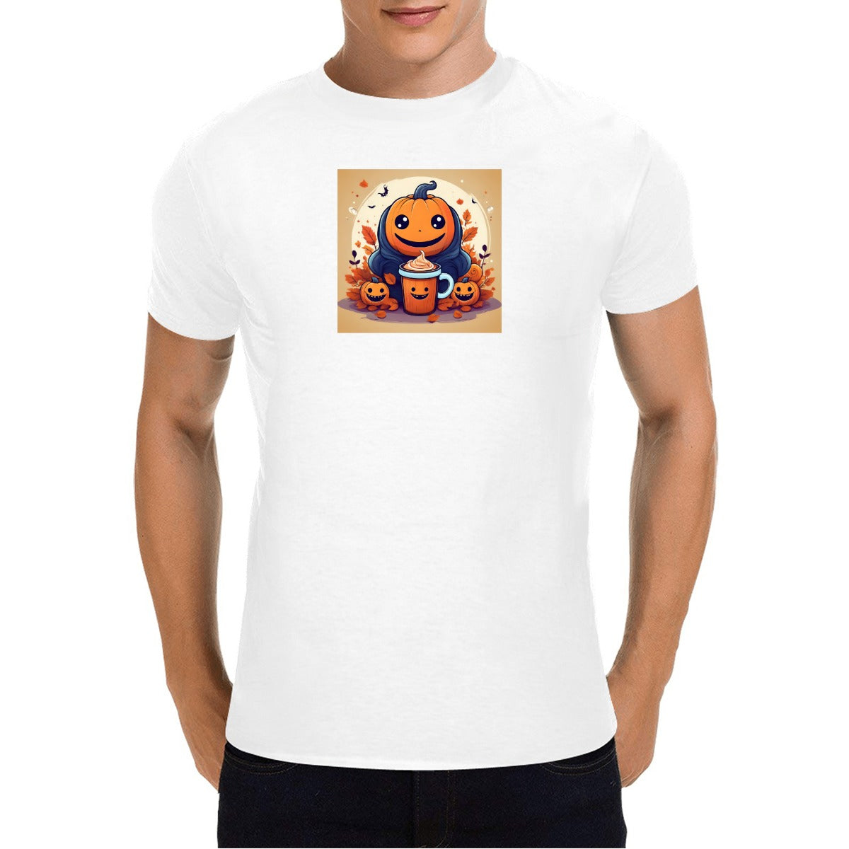Customizable Halloween Men's T-Shirt |Cotton