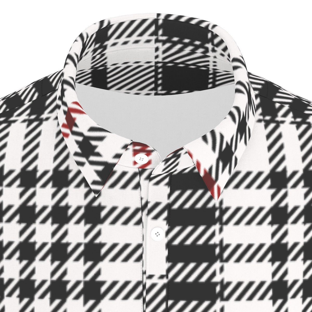 Houndstooth Stretch Polo Shirt