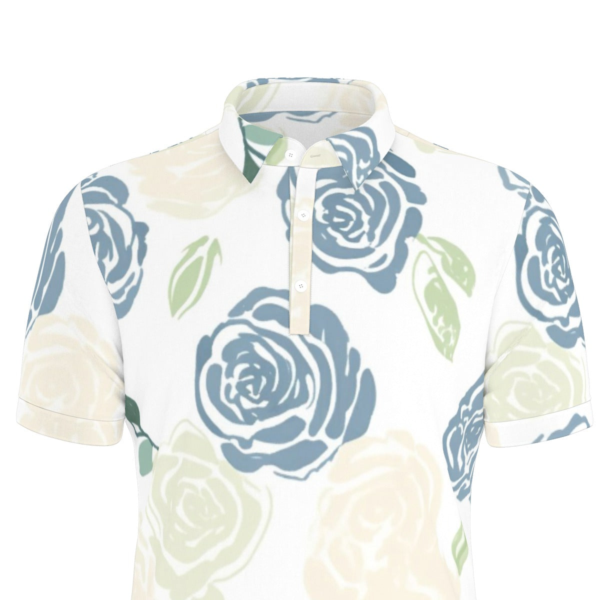 Rose Garden Stretch Polo Shirt