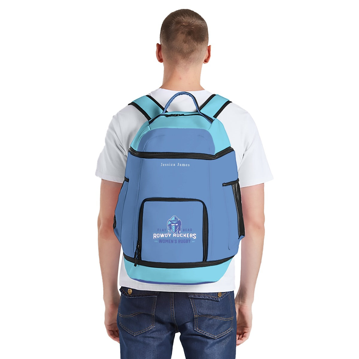 Rowdy Rucker's Team Backpack - Custom Name and Initials - Boot Pocket