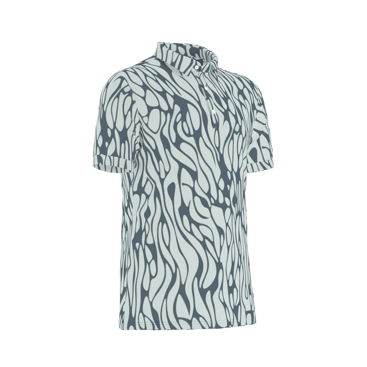 Fluid Elegance Stretch Polo Shirt