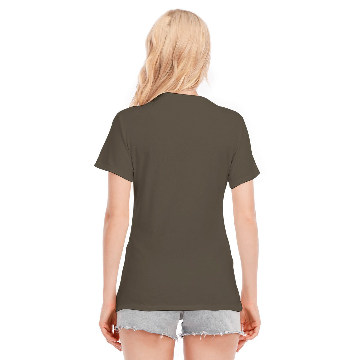 Customize Color and Halloween Graphic Women's Round Neck T-Shirt | 190GSM Cotton