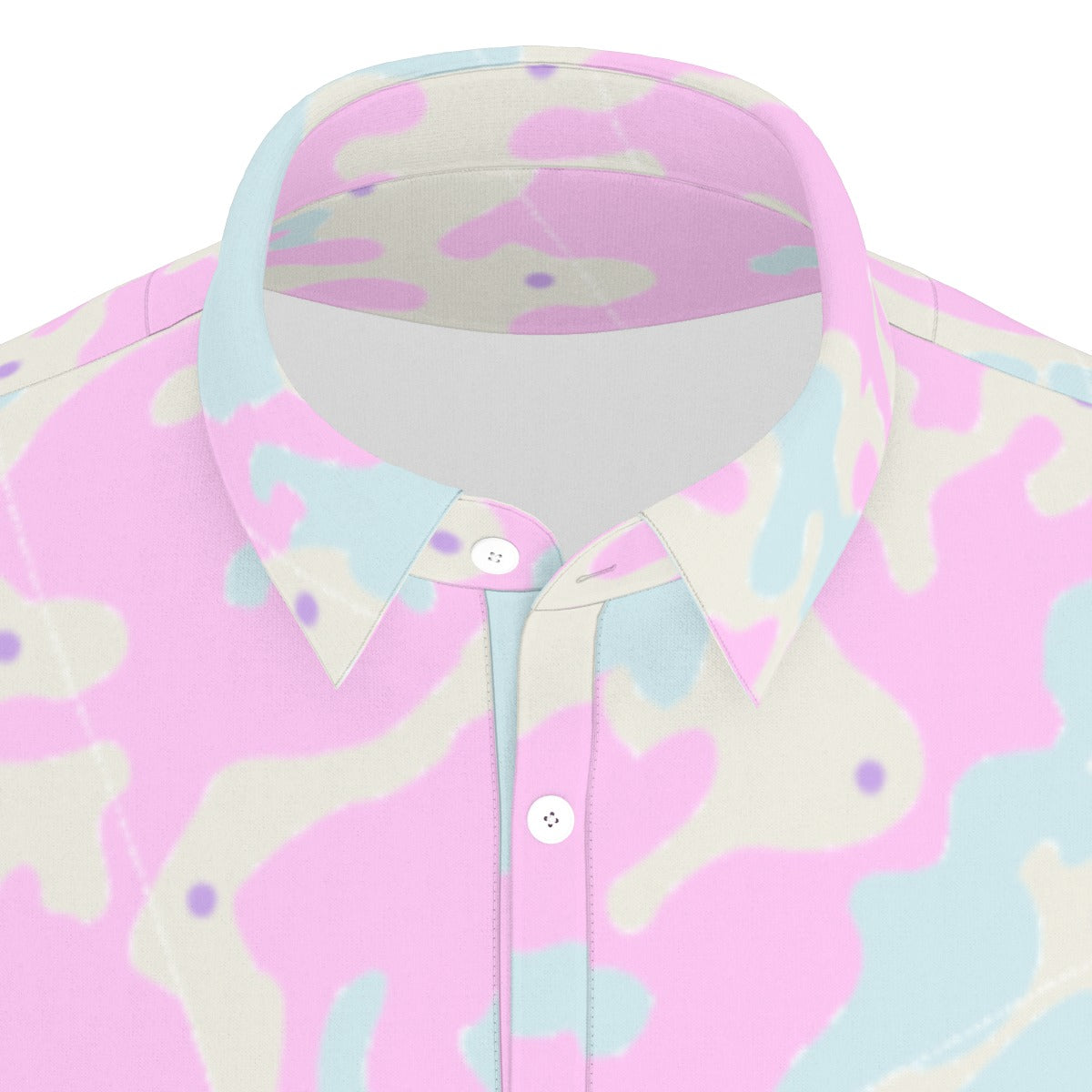 Pastel camo Men's Stretch Polo Shirt
