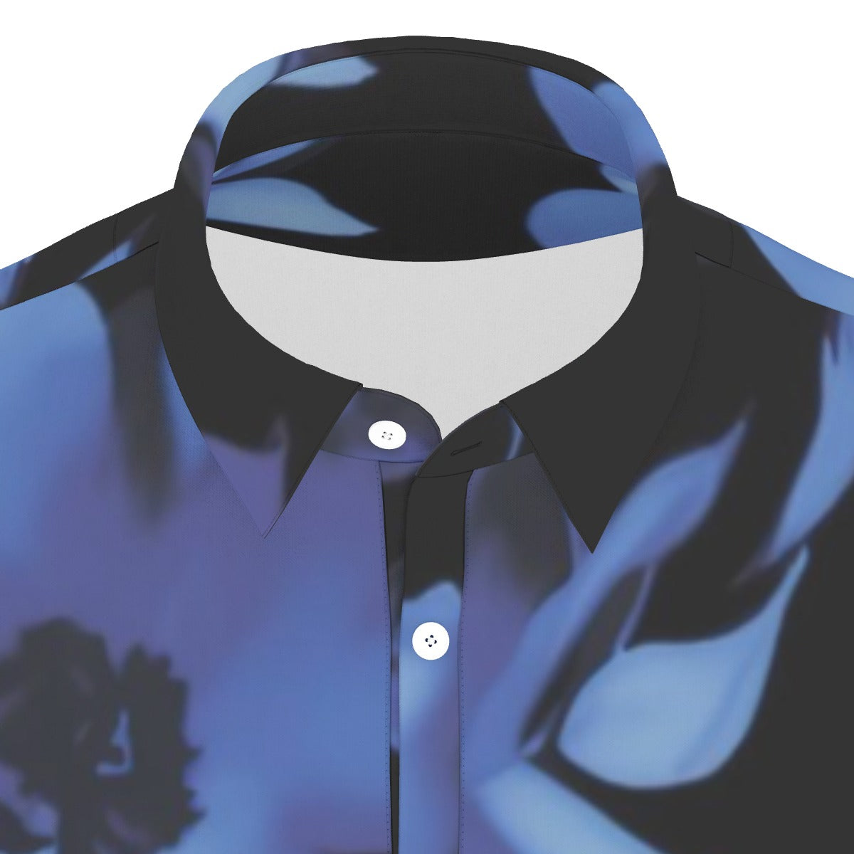 Blue Light Flora Stretch Polo Shirt