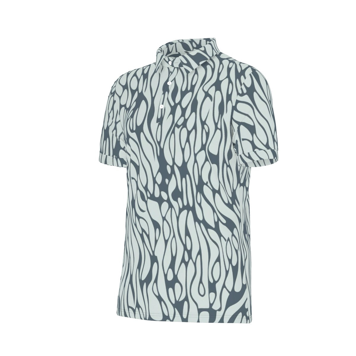 Fluid Elegance Stretch Polo Shirt