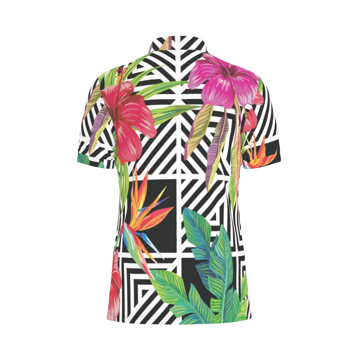 Tropical Geometry Stretch Polo Shirt