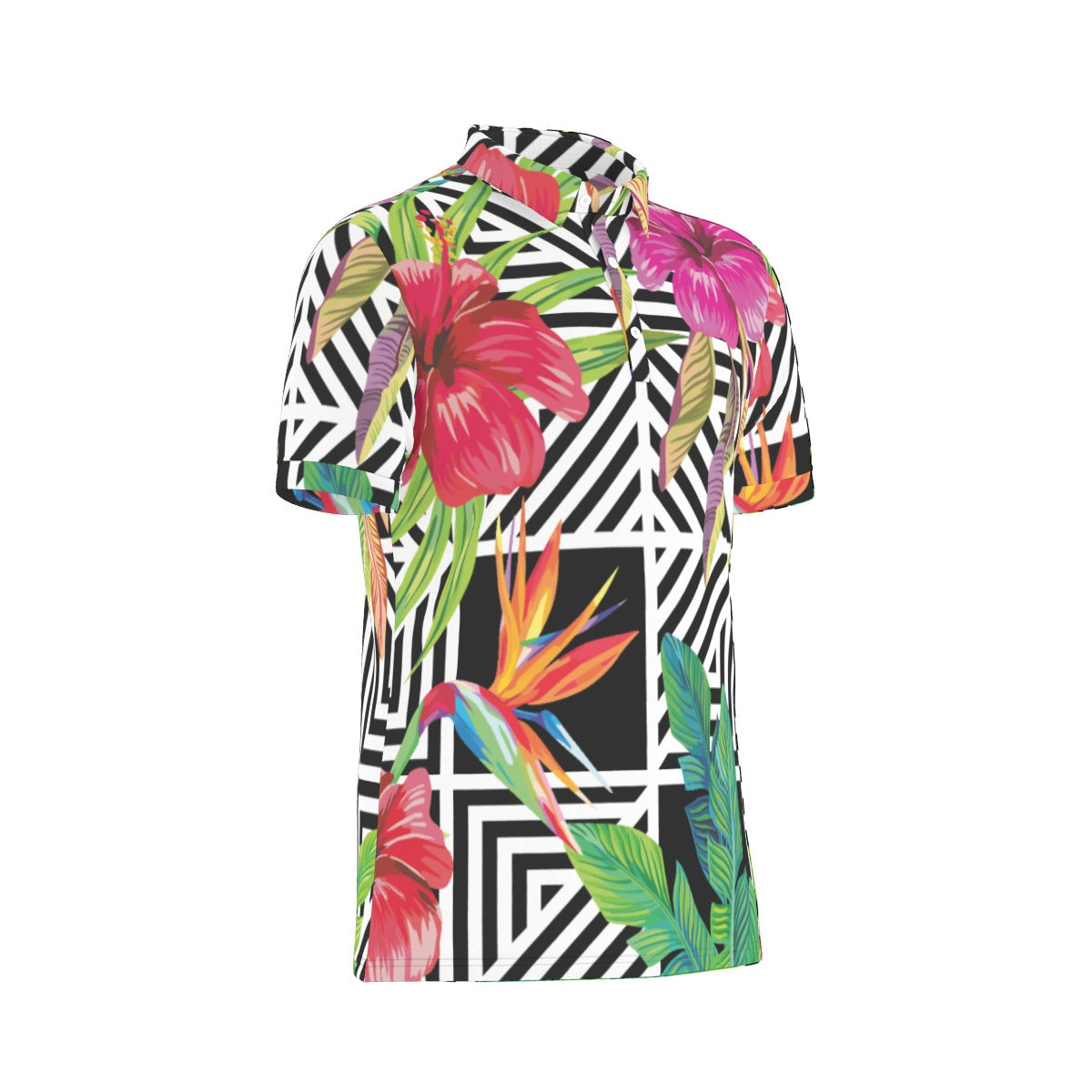 Tropical Geometry Stretch Polo Shirt