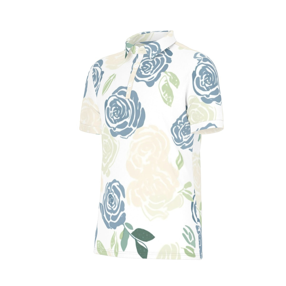 Rose Garden Stretch Polo Shirt