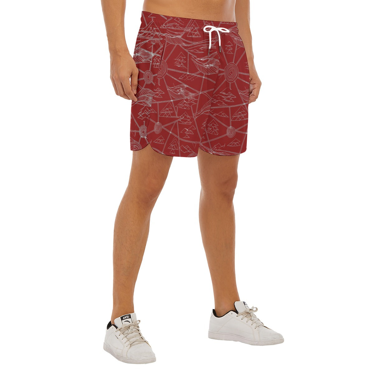 Men's Side Split Running Sport Shorts