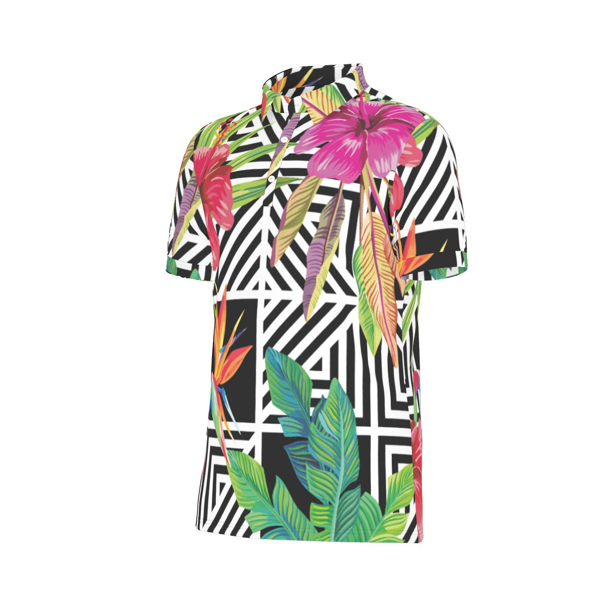 Tropical Geometry Stretch Polo Shirt