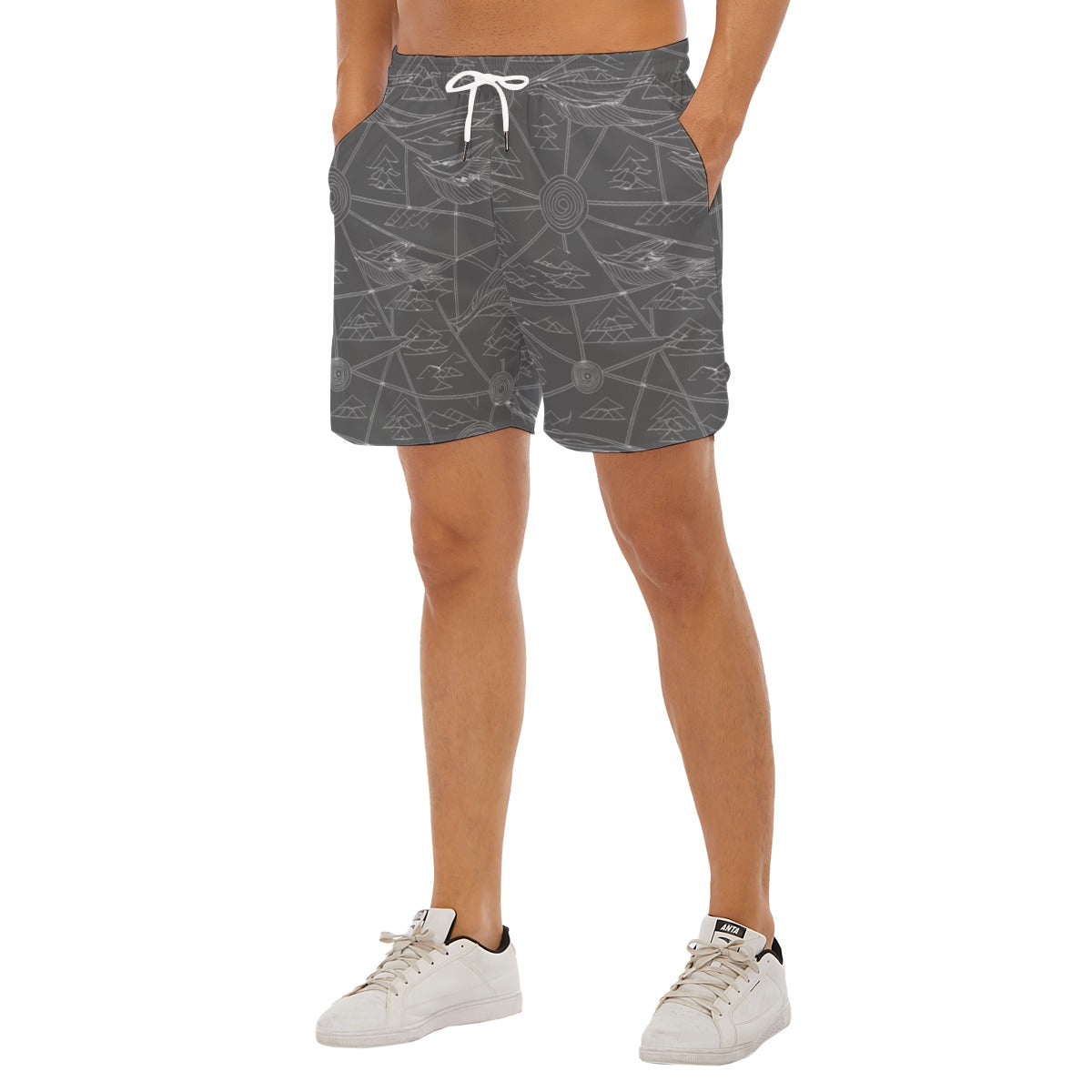 Men's Side Split Running Sport Shorts