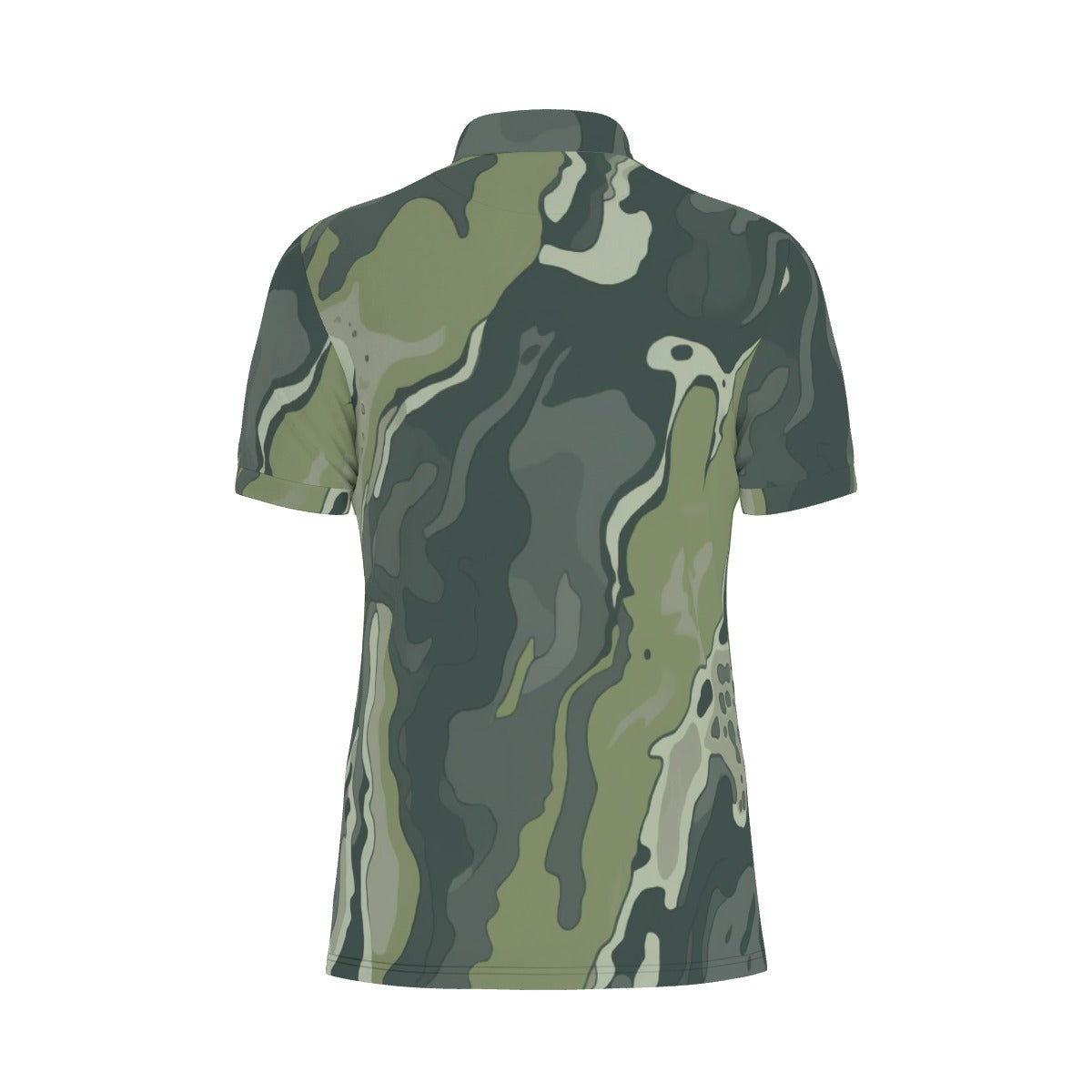 Forest Stealth Camouflage Stretch Polo Shirt