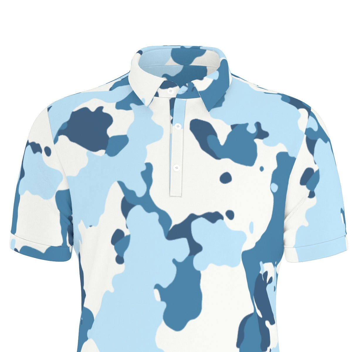 Marine Mirage Stretch Polo Shirt