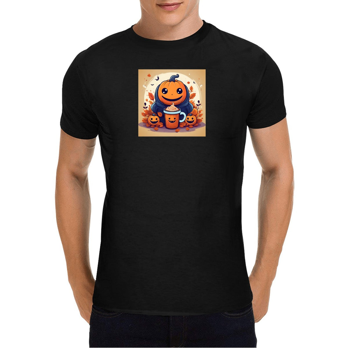 Customizable Halloween Men's T-Shirt |Cotton