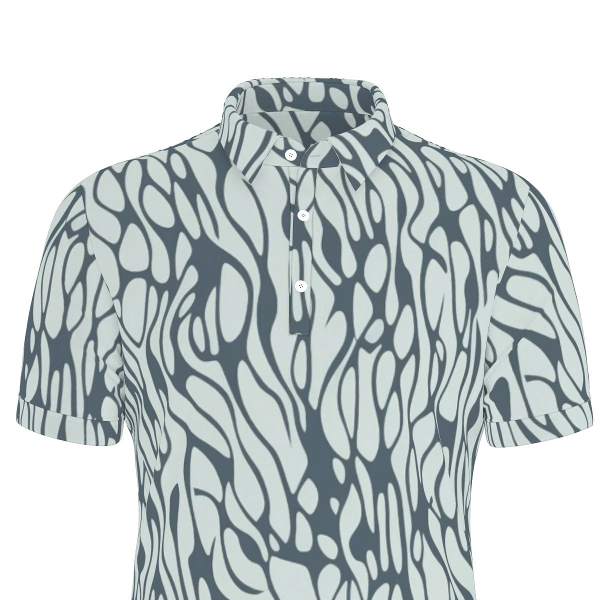 Fluid Elegance Stretch Polo Shirt