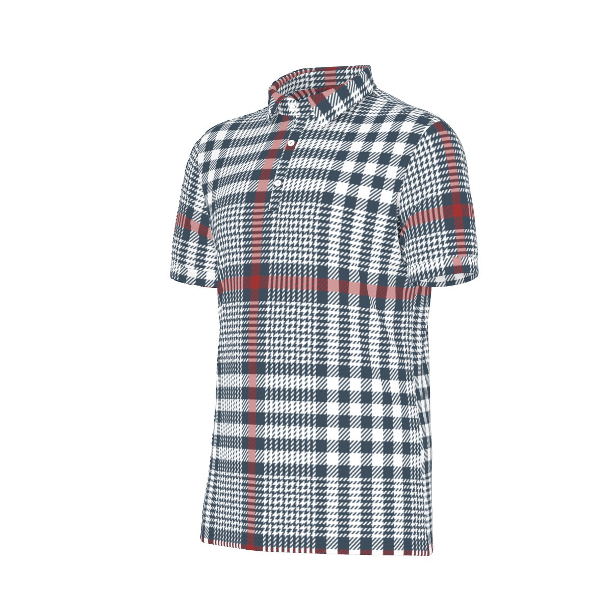 Uptown Plaid Stretch Polo Shirt