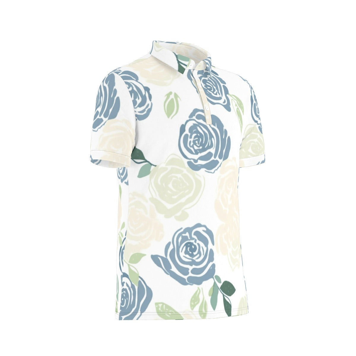 Rose Garden Stretch Polo Shirt