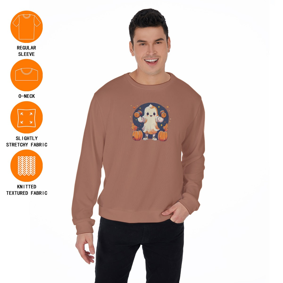 Pick your Favorite Halloween Graphic Design - All-Over Print Men's Sweater