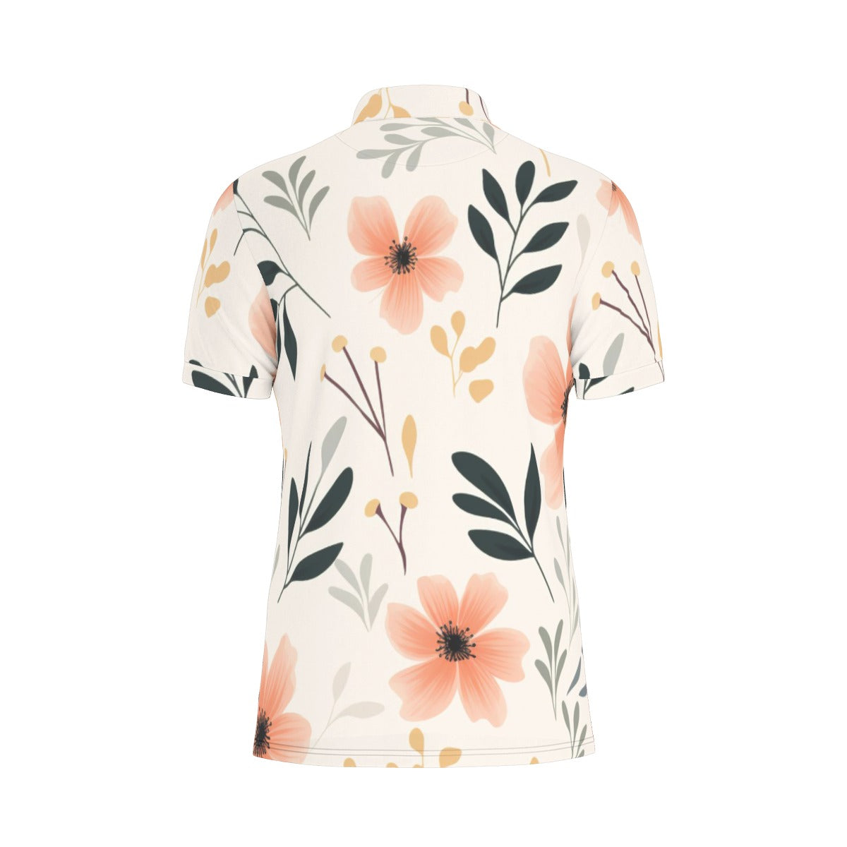 Fleur de Plage Stretch Polo Shirt