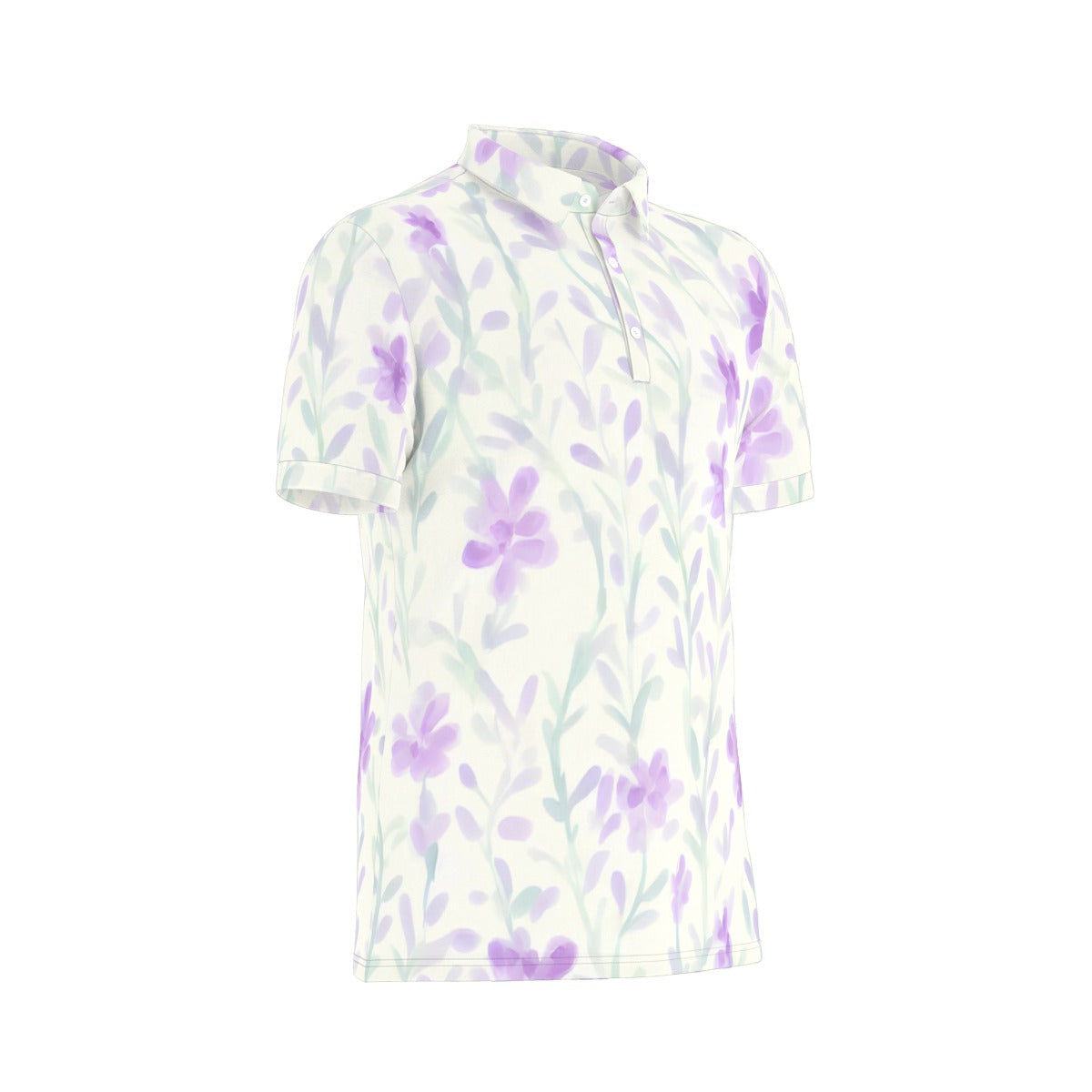 All-Over Print Men's Stretch Polo Shirt