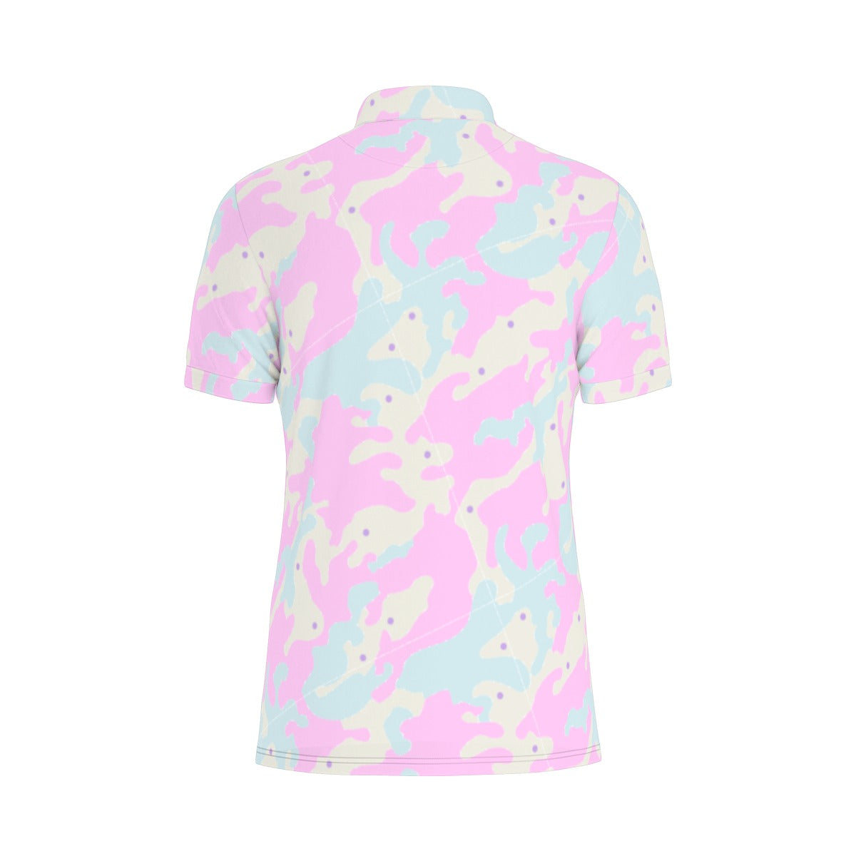 Pastel camo Men's Stretch Polo Shirt