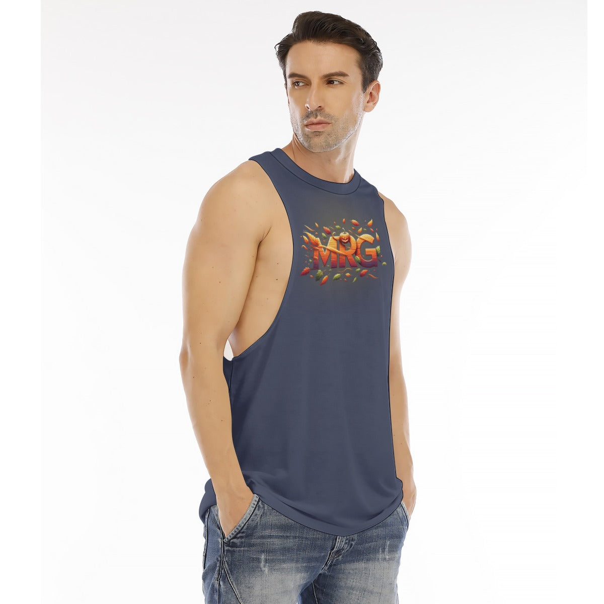 Jack to Jacked Men's O-neck Long Tank Top