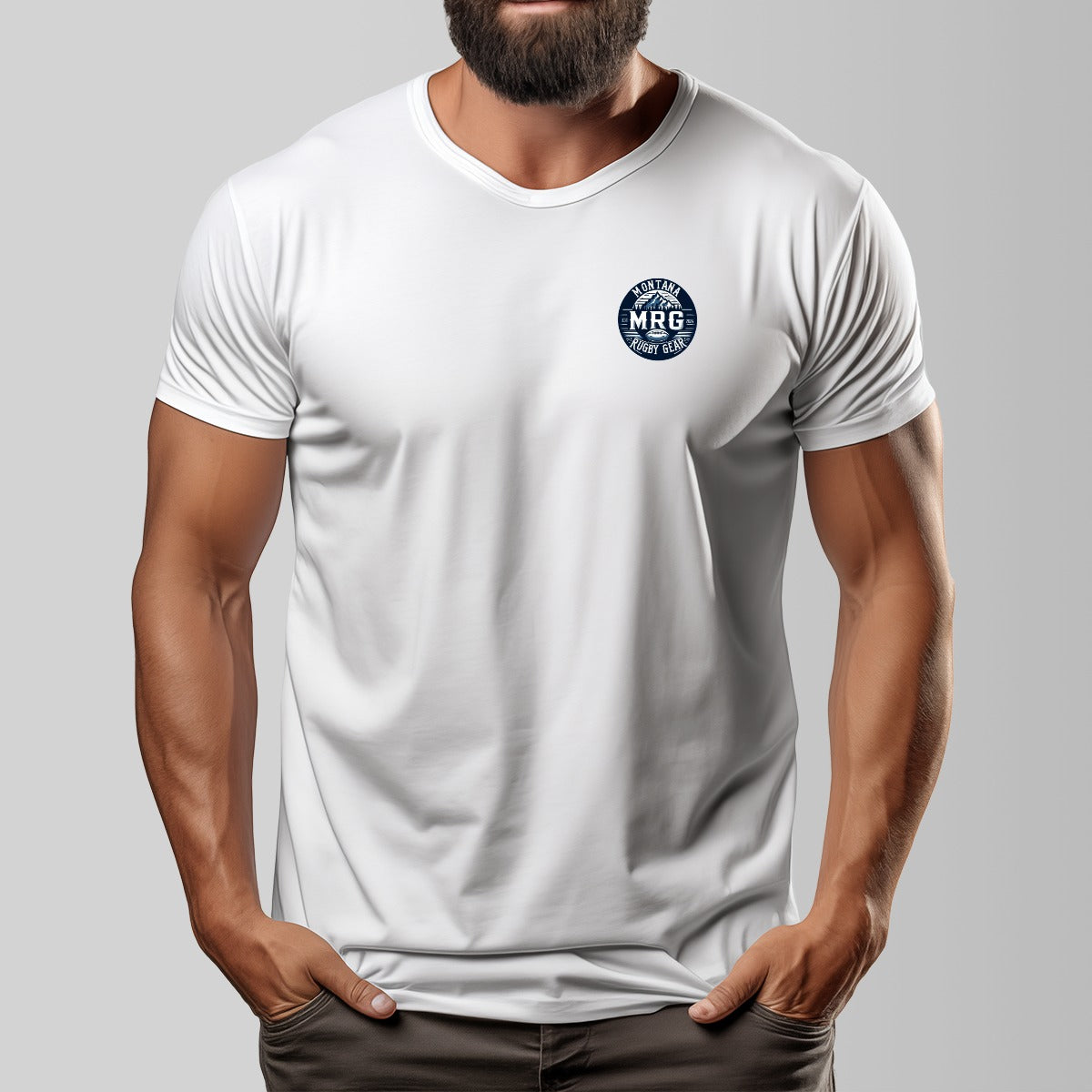 Rugby in Montana Short Sleeve T-shirt | 180GSM Cotton (DTF)
