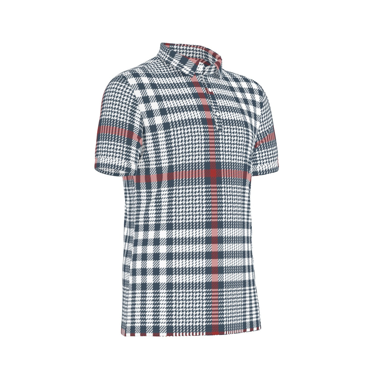 Uptown Plaid Stretch Polo Shirt