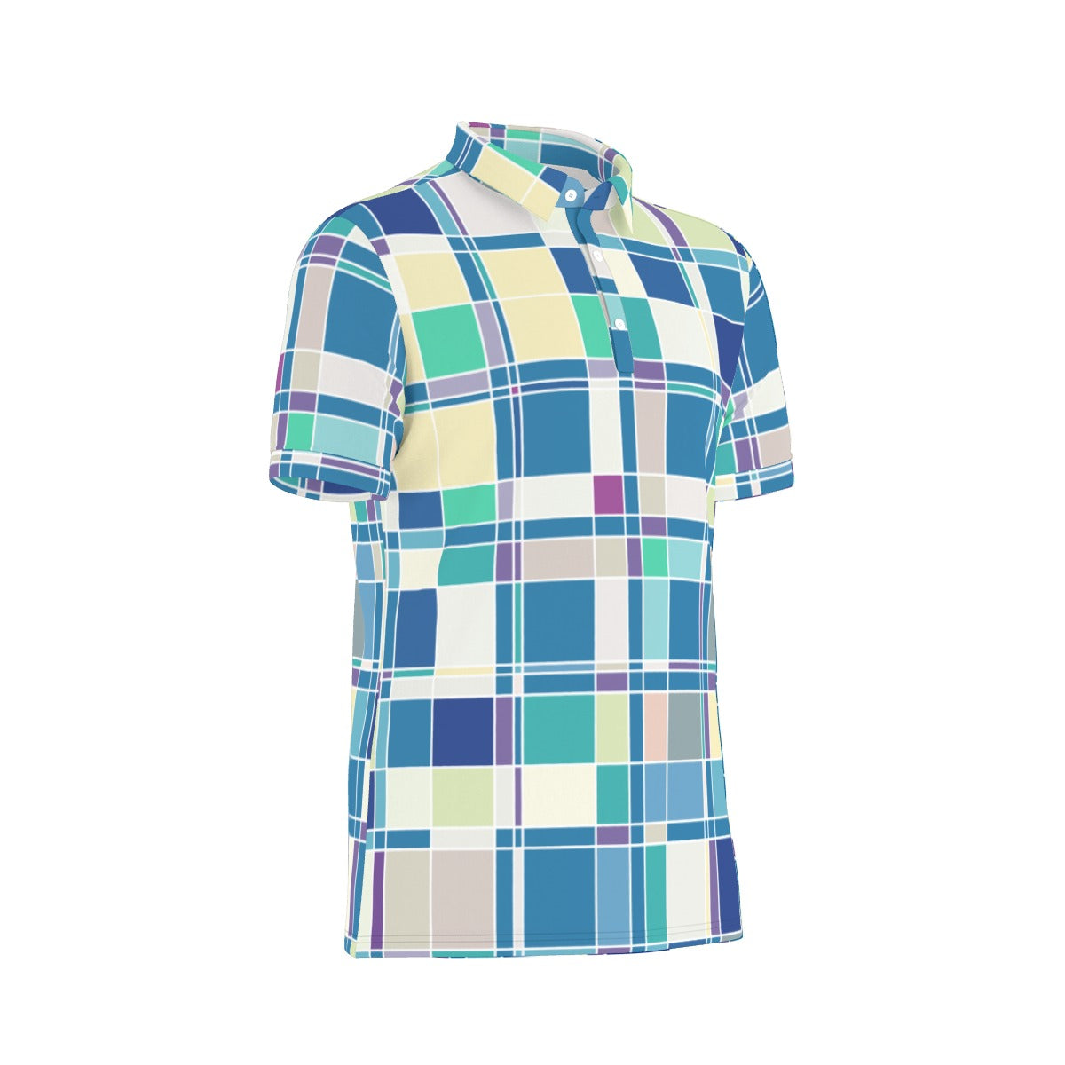 Checkered Delight Stretch Polo Shirt