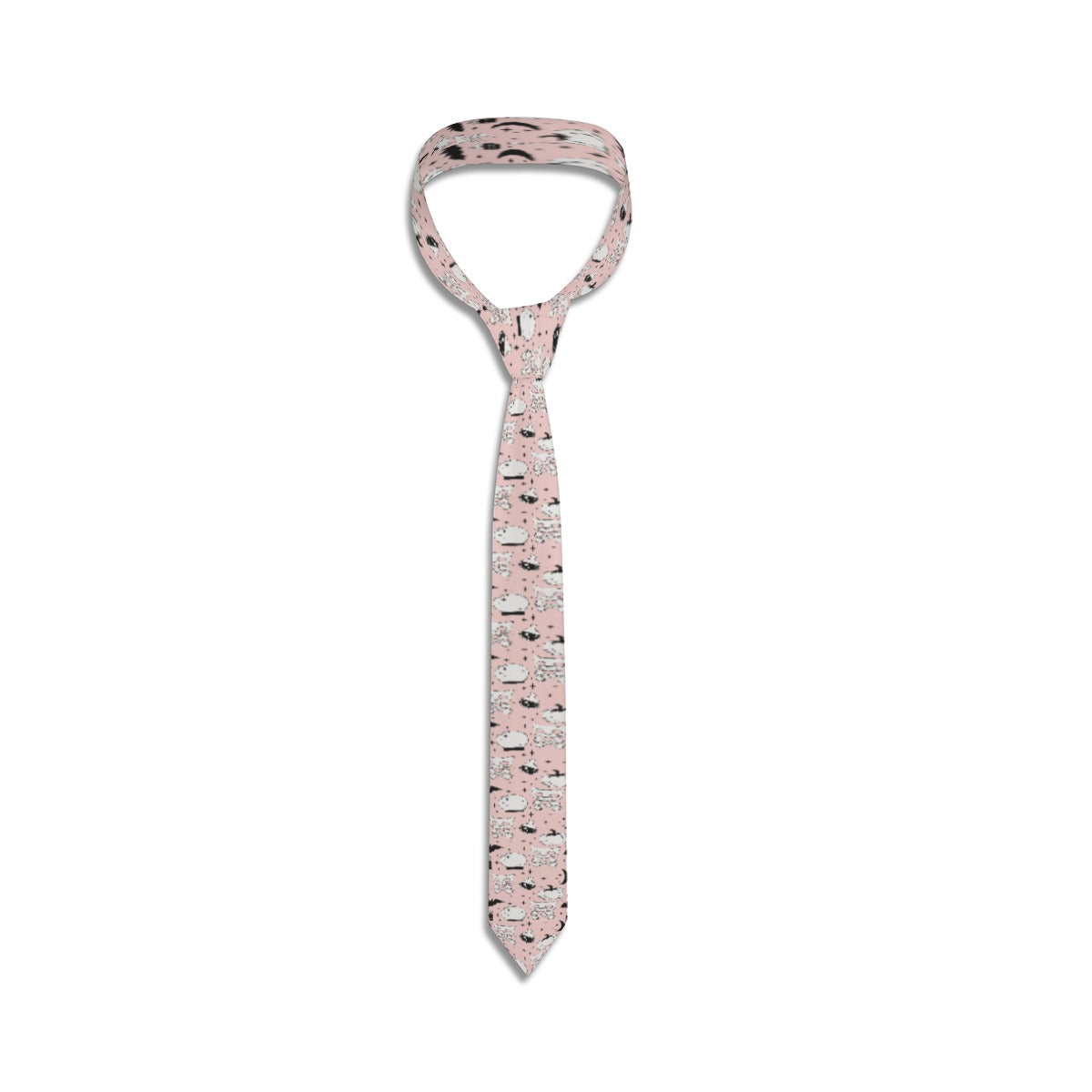 Pink Halloween Tie
