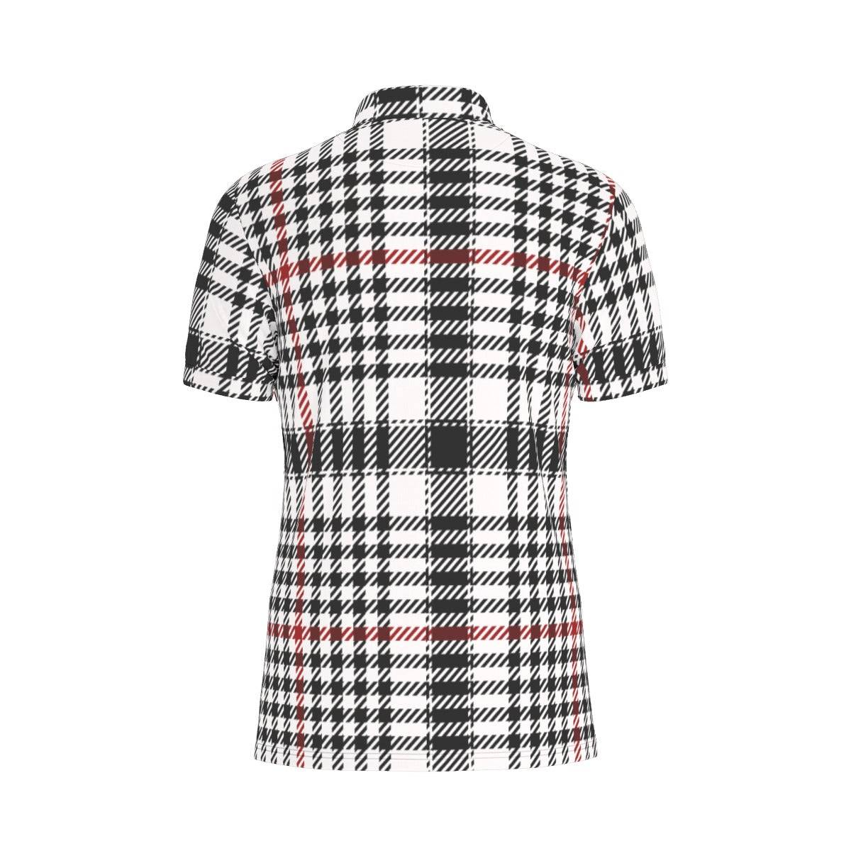 Houndstooth Stretch Polo Shirt
