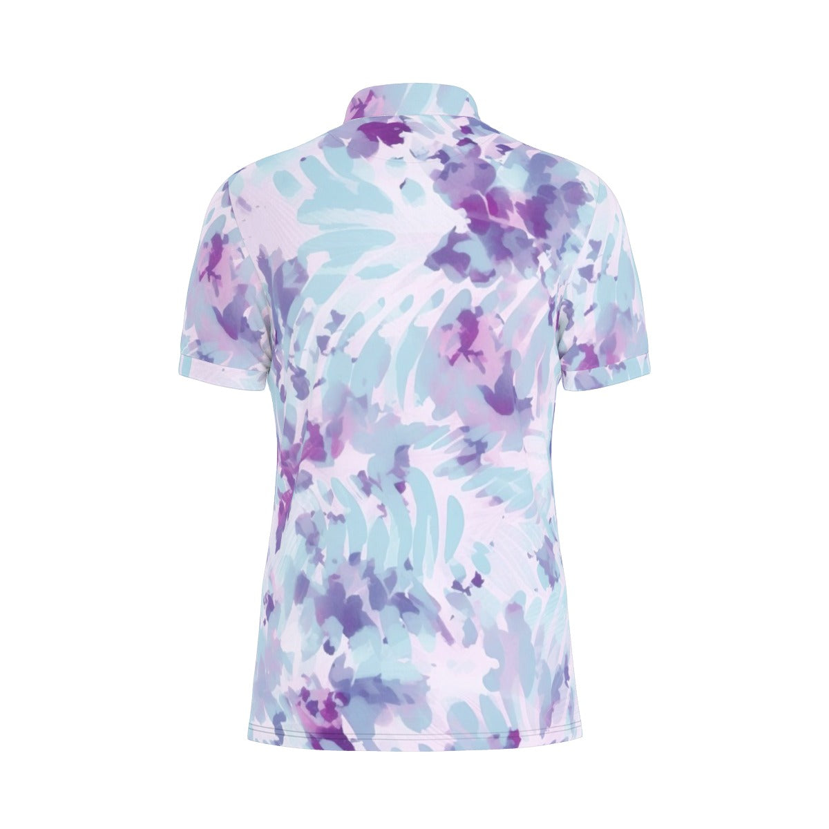 Painterly Petals Stretch Polo Shirt