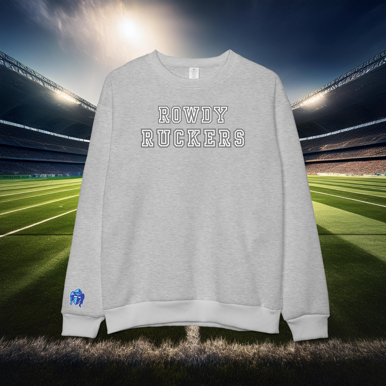 Rowdy Ruckers Embroidered Lightweight Classic Unisex Sweatshirt