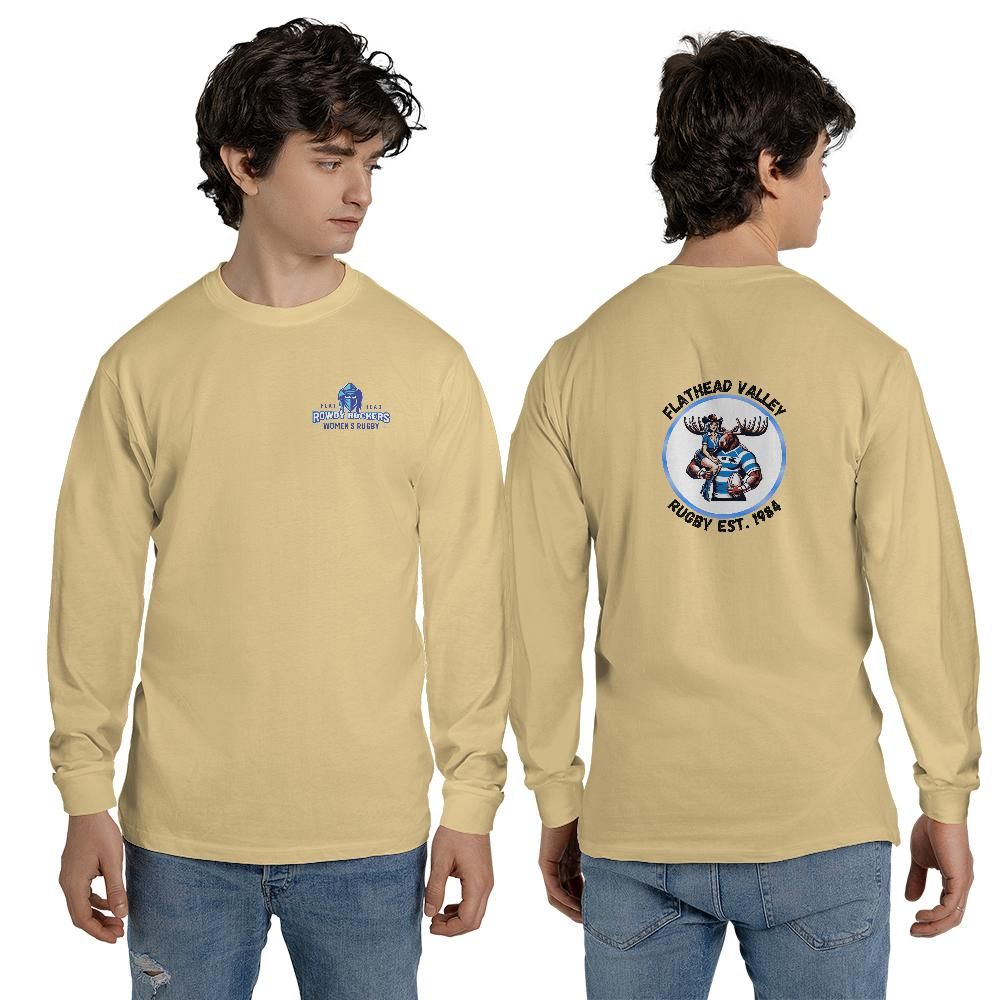 Rowdy Ruckers Long Sleeve T-shirt Comfort Colors 6014 (Made in US)