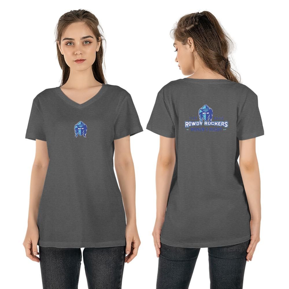 Rowdy Ruckers Women's V-neck T-shirt