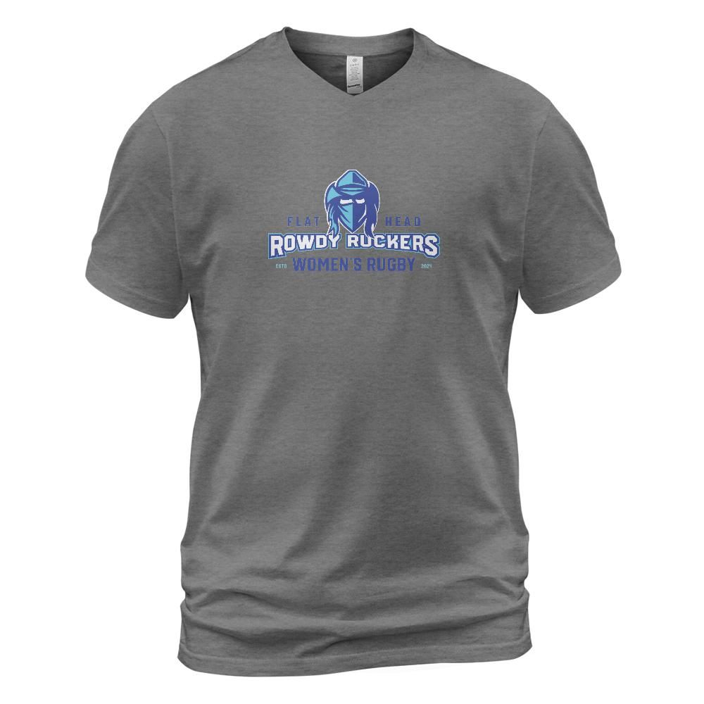 Rowdy Ruckers Unisex V-neck T-shirt Bella Canvas 3005 (Made in US)