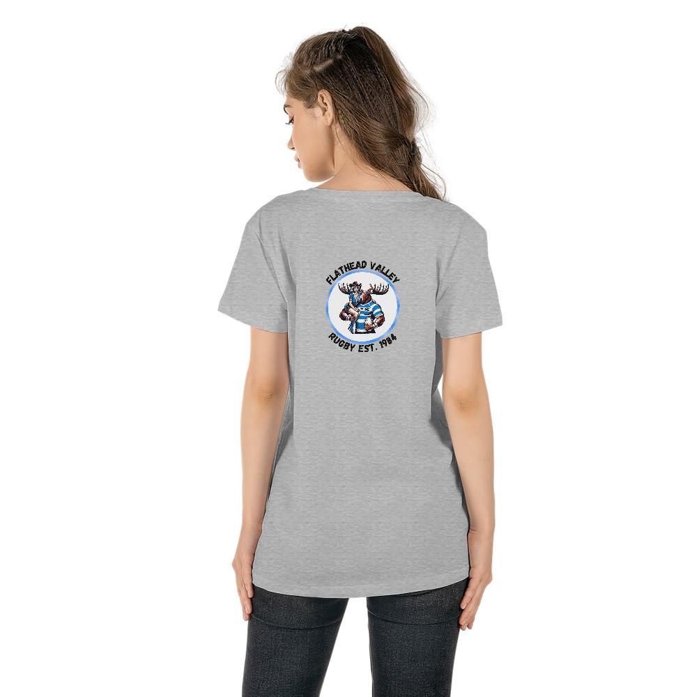 Rowdy Ruckers Women's V-neck T-shirt