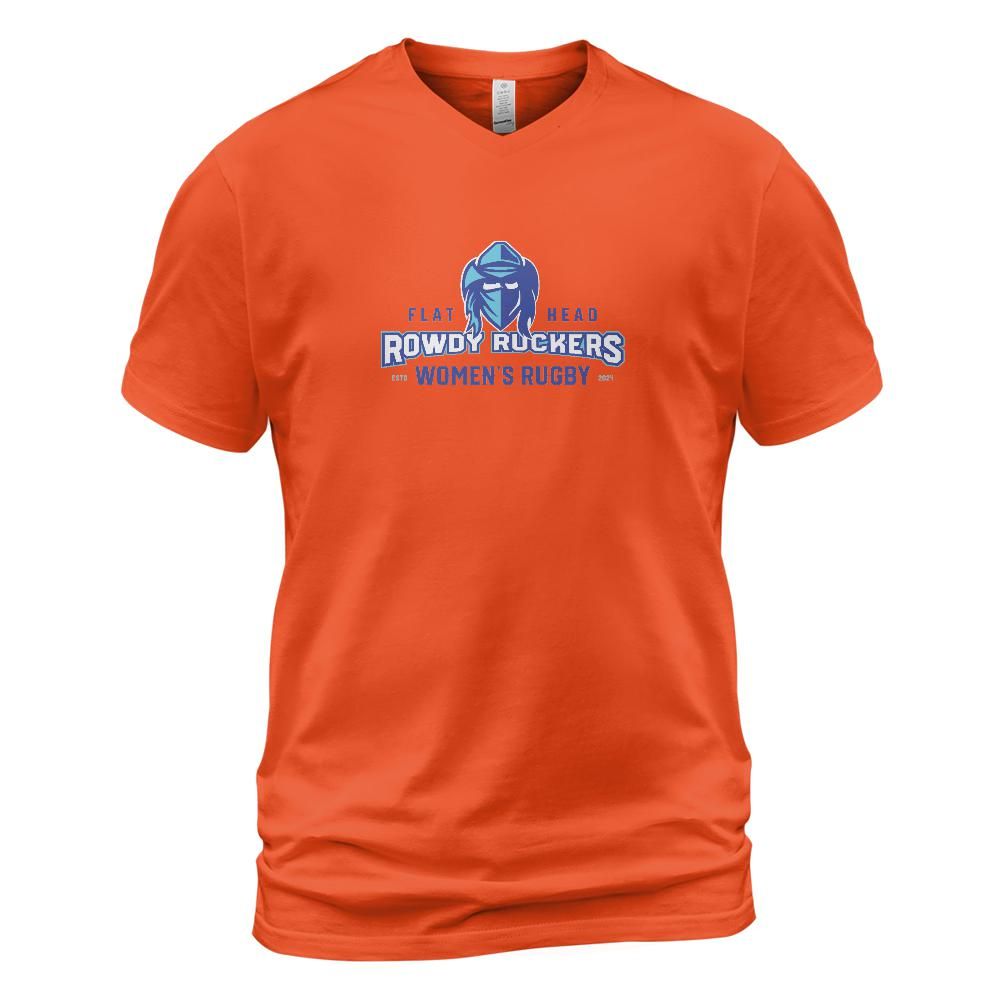 Rowdy Ruckers Unisex V-neck T-shirt Bella Canvas 3005 (Made in US)