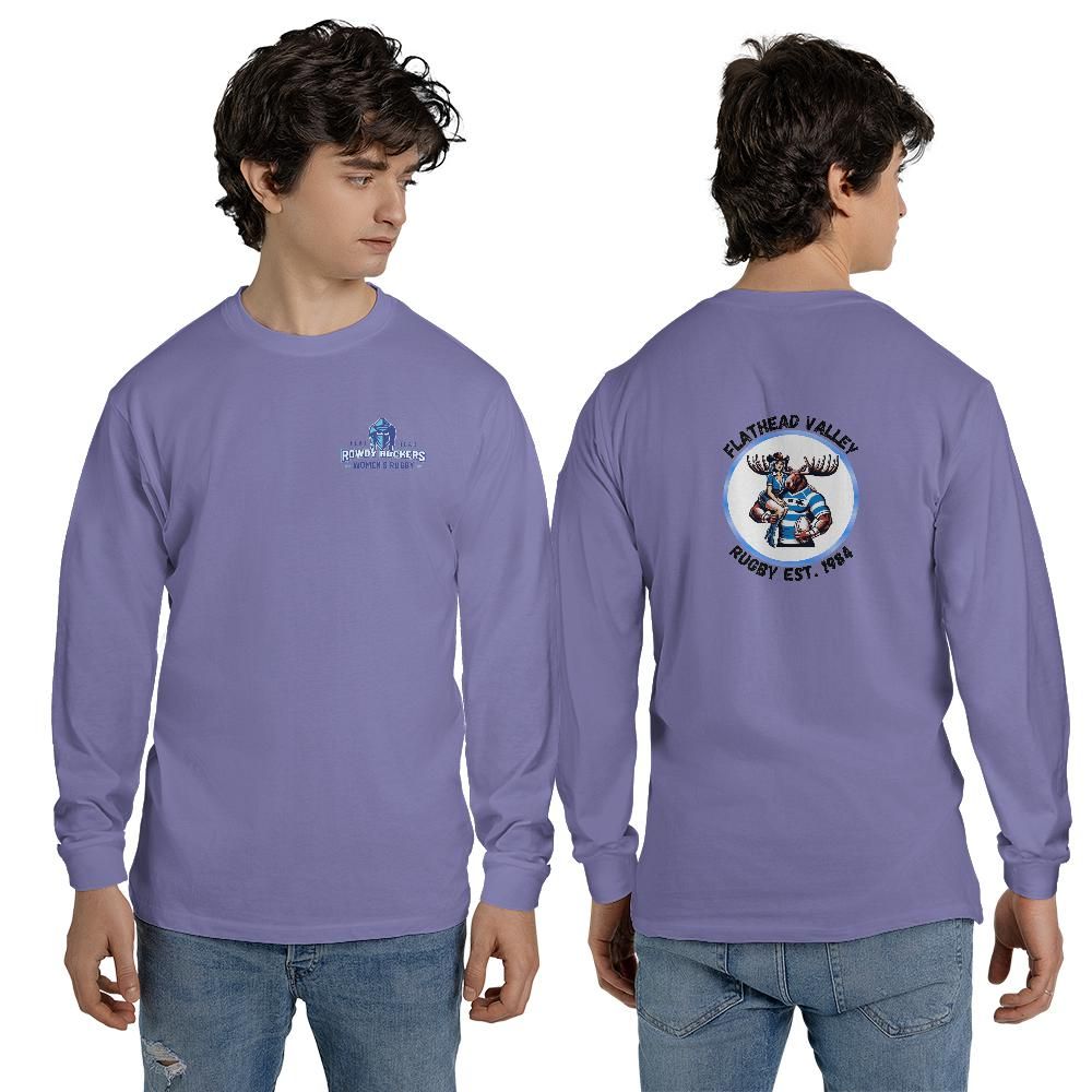 Rowdy Ruckers Long Sleeve T-shirt Comfort Colors 6014 (Made in US)
