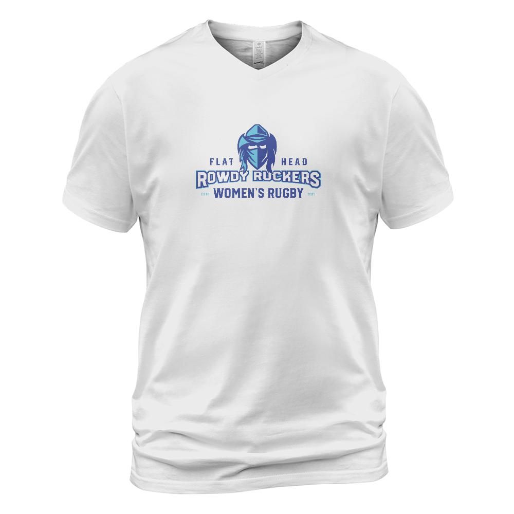 Rowdy Ruckers Unisex V-neck T-shirt Bella Canvas 3005 (Made in US)