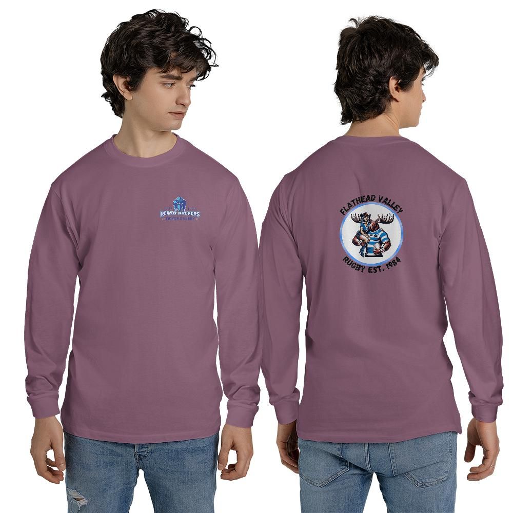 Rowdy Ruckers Long Sleeve T-shirt Comfort Colors 6014 (Made in US)