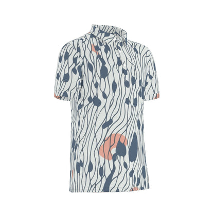 Oceanic Drift Stretch Polo Shirt
