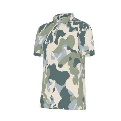 Summer Forest Camo Stretch Polo Shirt